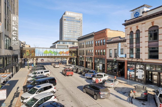 view of uncovered parking lot