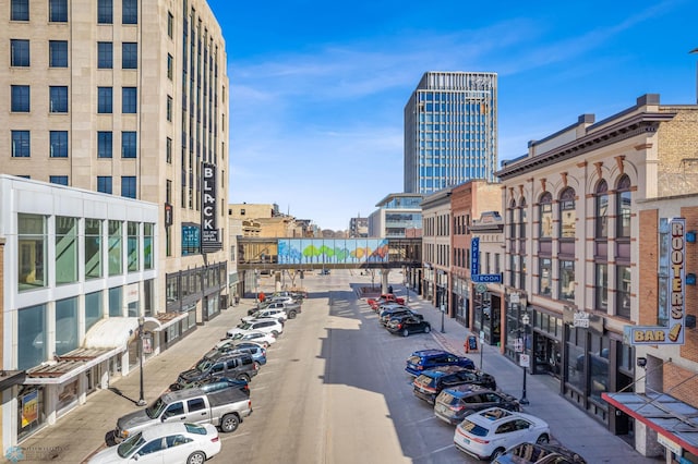 exterior space with uncovered parking