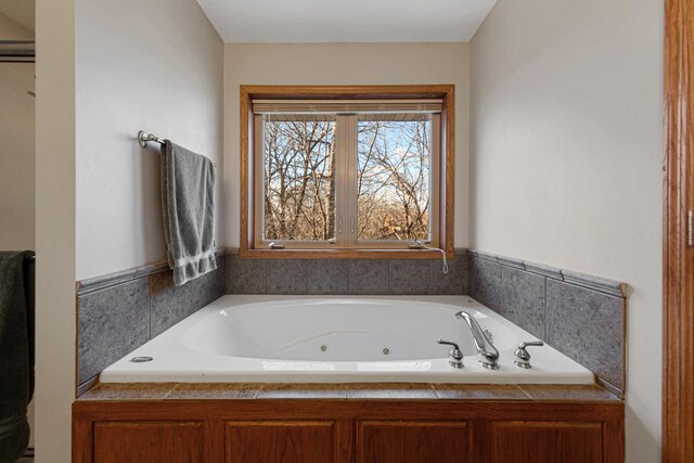 567 Forest Ln, Medford, MN 55049 - bathroom featuring a tub with jets