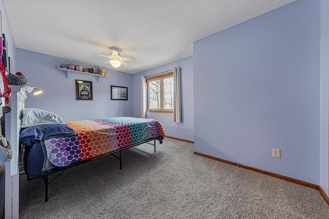 567 Forest Ln, Medford, MN 55049 - bedroom featuring baseboards, a ceiling fan, and carpet flooring