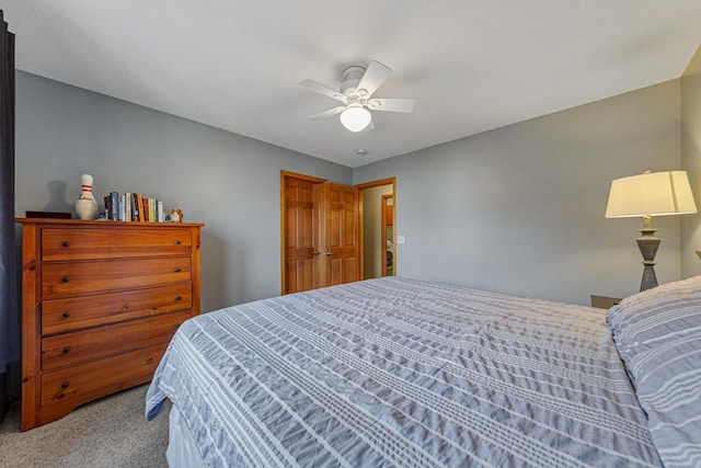 567 Forest Ln, Medford, MN 55049 - bedroom featuring a ceiling fan and carpet