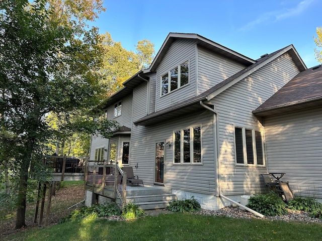 567 Forest Ln, Medford, MN 55049 - back of property with a deck