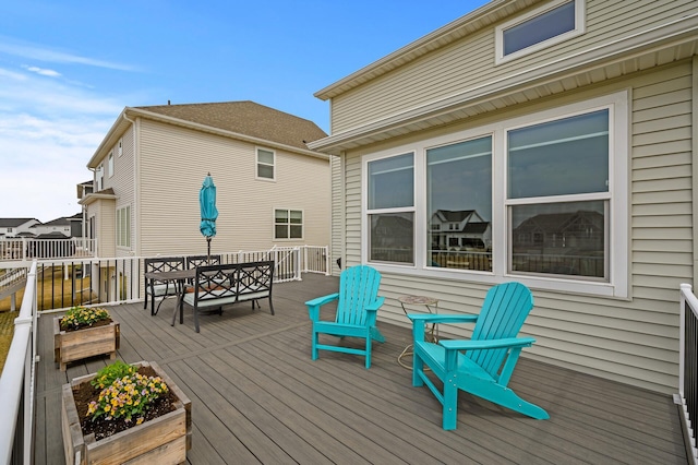 2301 Kester Ave NE, Saint Michael, MN 55376 - wooden terrace with outdoor dining space
