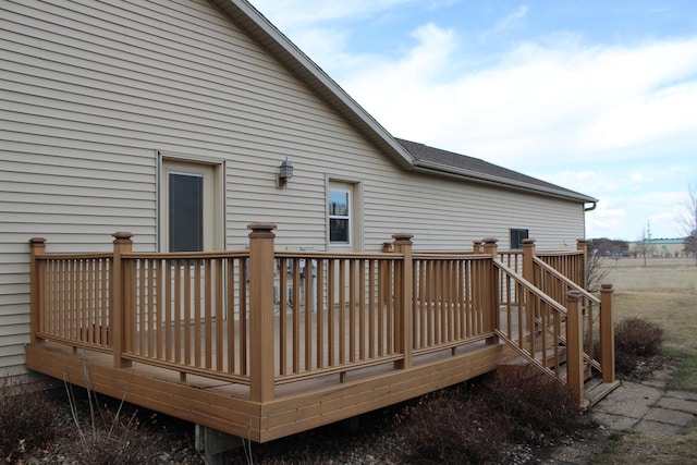 46377 Sunset Ct, Morris, MN 56267 - view of wooden terrace
