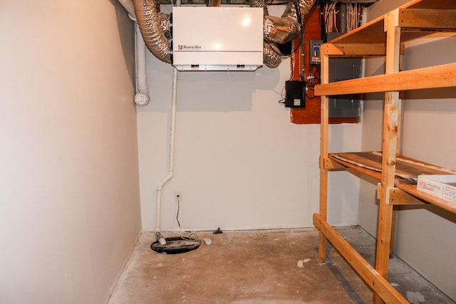 46377 Sunset Ct, Morris, MN 56267 - unfinished basement featuring a heating unit