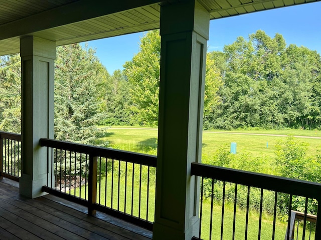 8871 Kahl Way NE, Otsego, MN 55362 - wooden terrace featuring a lawn