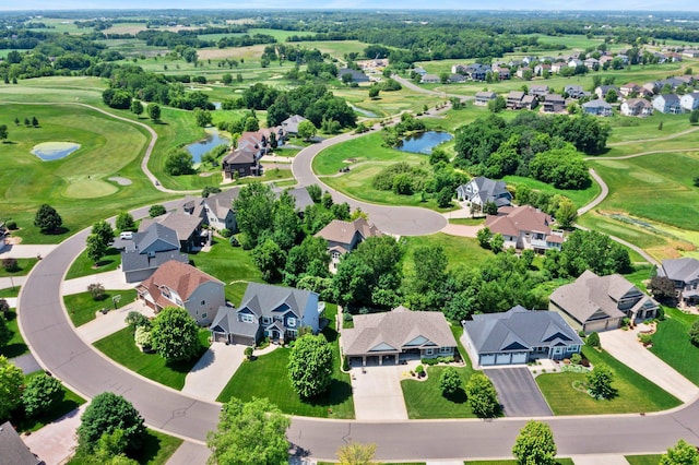 8871 Kahl Way NE, Otsego, MN 55362 - aerial perspective of suburban area with a nearby body of water and a golf club