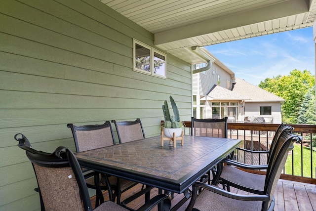 8871 Kahl Way NE, Otsego, MN 55362 - deck featuring outdoor dining area