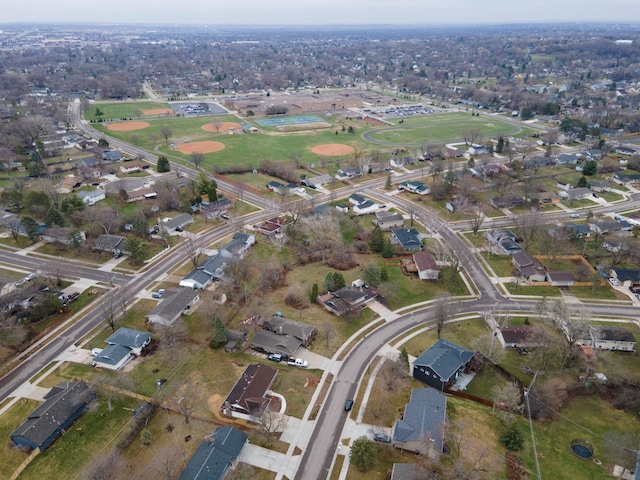 birds eye view of property featuring a residential view
