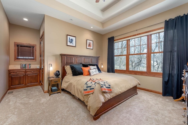 190 Stony Creek Rd, Mankato, MN 56001 - bedroom featuring light carpet, baseboards, and recessed lighting