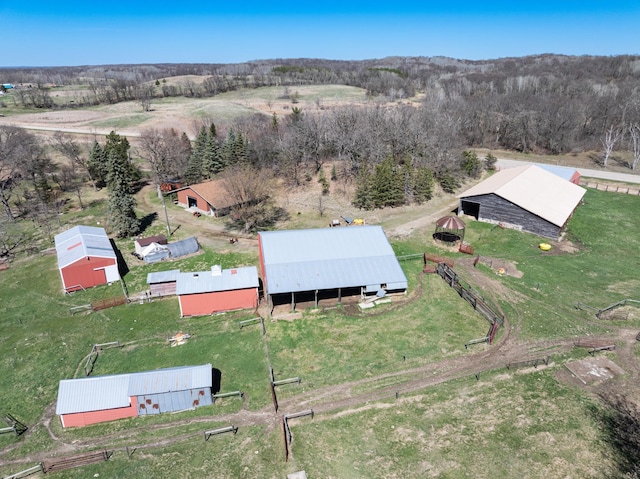 20437 County Highway 65, Henning, MN 56551 - aerial view of property and surrounding area with rural landscape