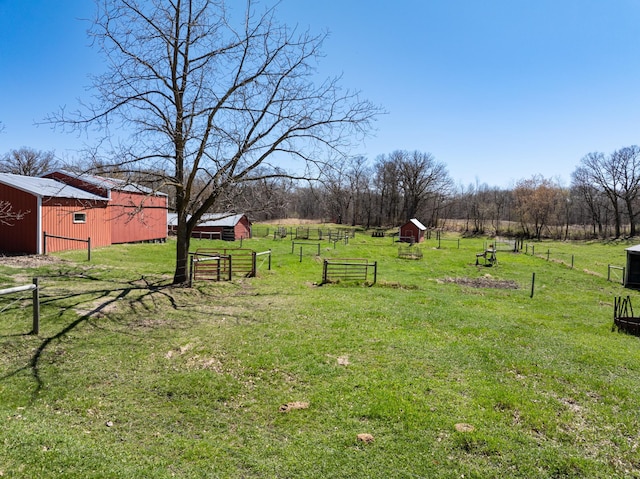 20437 County Highway 65, Henning, MN 56551 - view of yard with an outbuilding and a view of countryside
