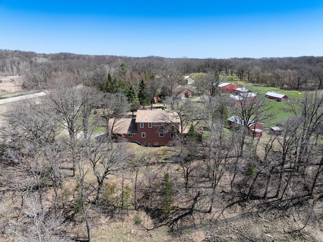 20437 County Highway 65, Henning, MN 56551 - aerial overview of property's location with a heavily wooded area