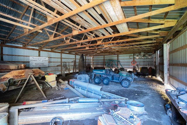 20437 County Highway 65, Henning, MN 56551 - garage featuring metal wall