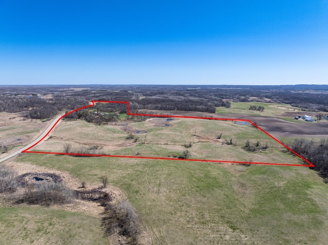 20437 County Highway 65, Henning, MN 56551 - overview of rural landscape with property boundaries highlighted