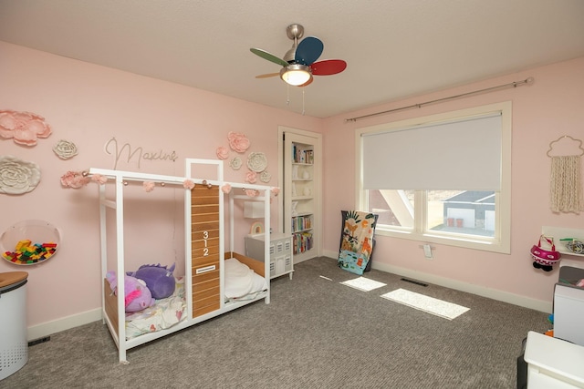 6724 Clarkia Dr NW, Rochester, MN 55901 - bedroom with carpet, baseboards, and a ceiling fan