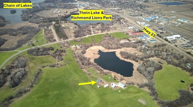 18848 223rd St, Richmond, MN 56368 - aerial view featuring a water view
