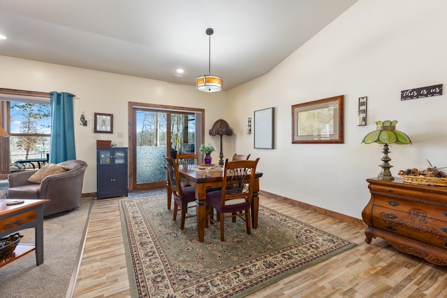 16605 Piper Ln, Brainerd, MN 56401 - dining area featuring light wood-style floors, healthy amount of natural light, and recessed lighting