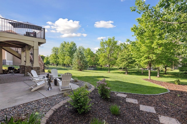 17607 64th Pl N, Maple Grove, MN 55311 - view of yard featuring a patio area and stairs