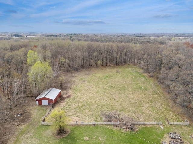 aerial view with a view of trees
