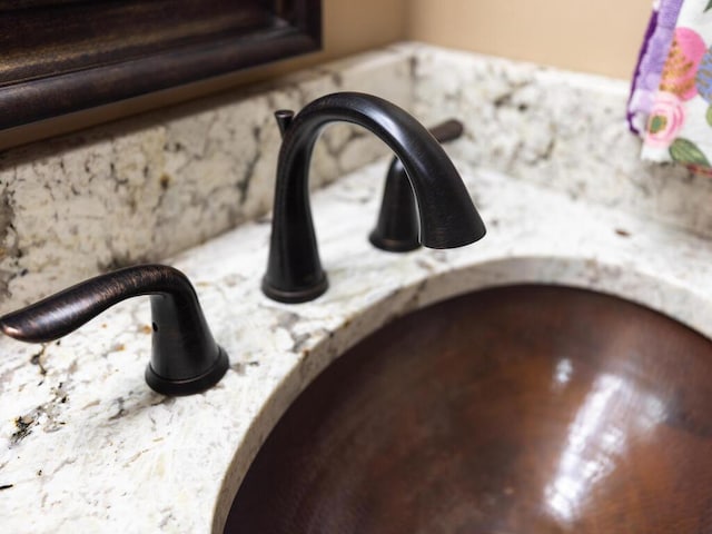 detailed view of a sink