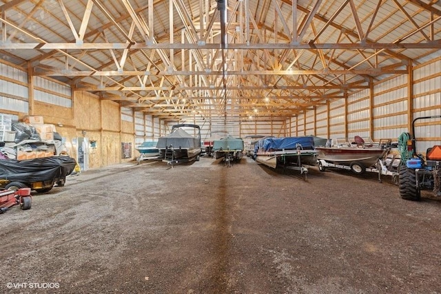 351 12 3/4 Ave, Almena, WI 54805 - garage featuring metal wall