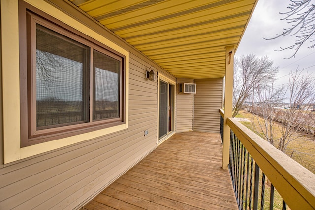 14831 Endicott Way Unit 315, Apple Valley, MN 55124 - wooden terrace with a wall mounted air conditioner