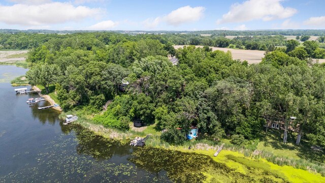 4963 Crofoot Ave NW, Buffalo, MN 55313 - drone / aerial view of a large body of water and a heavily wooded area