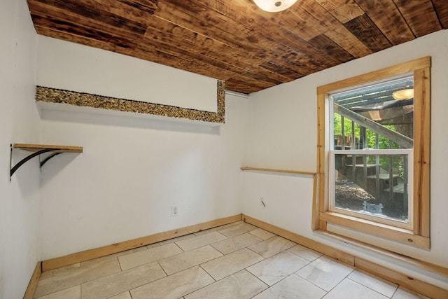 4963 Crofoot Ave NW, Buffalo, MN 55313 - unfurnished room with wood ceiling and baseboards