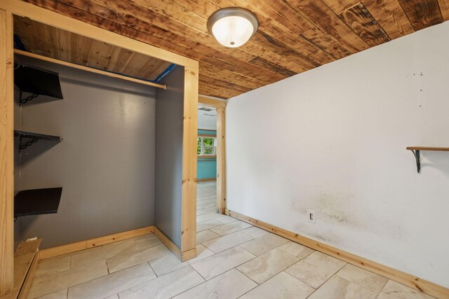 4963 Crofoot Ave NW, Buffalo, MN 55313 - unfurnished bedroom featuring wooden ceiling and baseboards