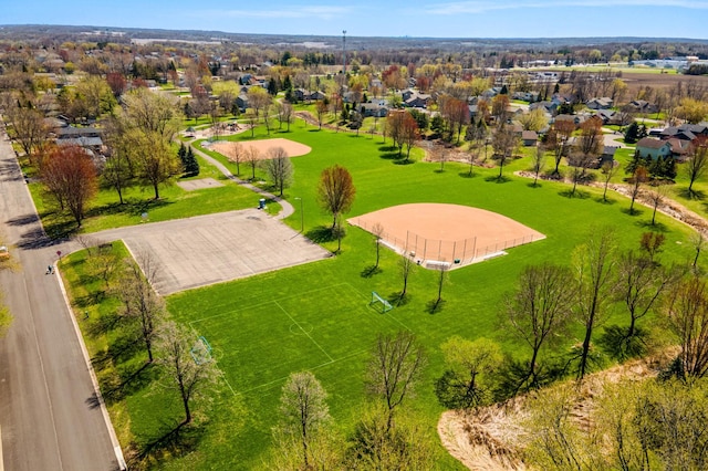 drone / aerial view featuring a residential view