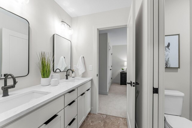 5012 Hankerson Ave, Edina, MN 55436 - full bathroom featuring double vanity and toilet
