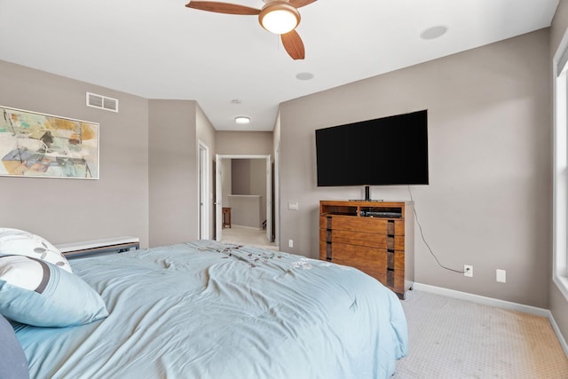 222 Ridgewood Ave, Minneapolis, MN 55403 - carpeted bedroom featuring baseboards and ceiling fan
