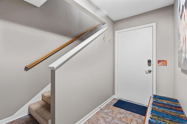222 Ridgewood Ave, Minneapolis, MN 55403 - doorway to outside with stairway and baseboards