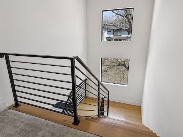 251 Glenbrook Rd N, Wayzata, MN 55391 - staircase with wood finished floors