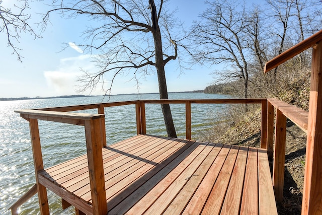 exterior space featuring a water view