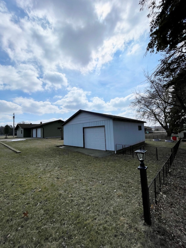 exterior space featuring fence