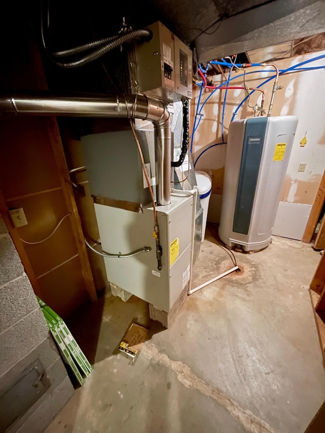 utilities featuring water heater