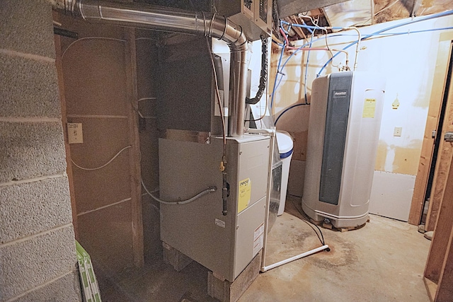 123 3rd St, Bluffton, MN 56518 - utilities with heating unit and water heater