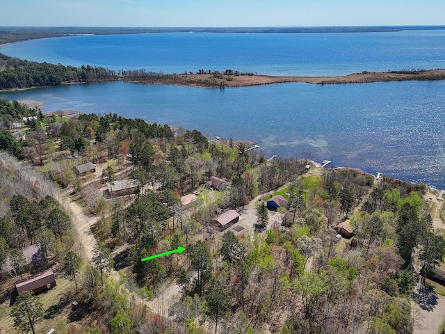 22004 Old Curry Rd SE, Cass Lake, MN 56633 - aerial overview of property's location with a large body of water