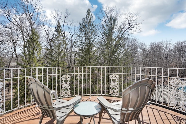 8621 Basswood Rd Unit 32, Eden Prairie, MN 55344 - view of wooden deck