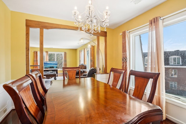 8621 Basswood Rd Unit 32, Eden Prairie, MN 55344 - dining area with a chandelier