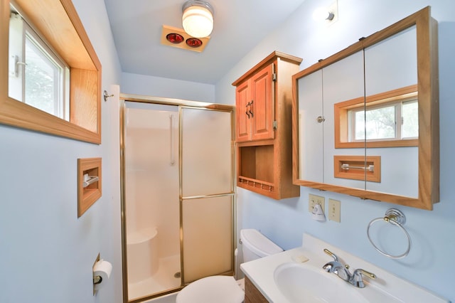 21682 Rebel Rd, Center Twp, MN 56465 - full bath with a stall shower and vanity