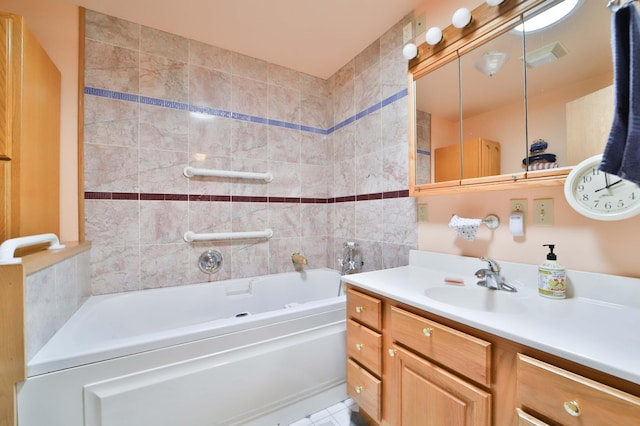 21682 Rebel Rd, Center Twp, MN 56465 - bathroom featuring a bath and vanity