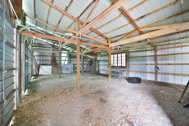 21682 Rebel Rd, Center Twp, MN 56465 - garage featuring metal wall