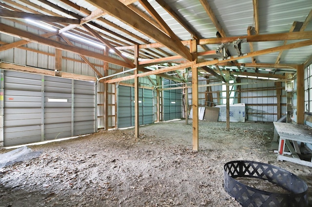 21682 Rebel Rd, Center Twp, MN 56465 - garage featuring metal wall