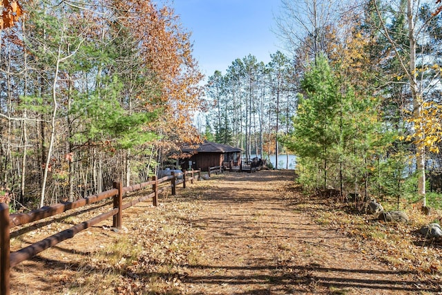 exterior space with fence