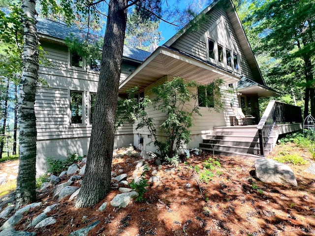 view of front of property