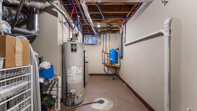 12468 Hermosa Beach Rd NW, Alexandria, MN 56308 - utility room with gas water heater