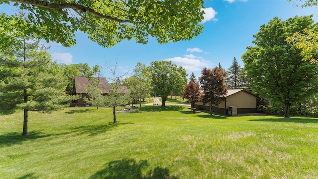 12468 Hermosa Beach Rd NW, Alexandria, MN 56308 - view of grassy yard featuring an outdoor structure